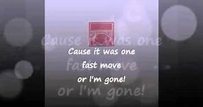 One Fast Move or I'm Gone - LYRICS - Ben Gibbard & Jay Farrar