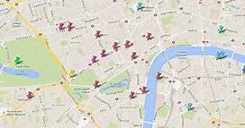 Mapa Turístico de Londres: Puntos de interés