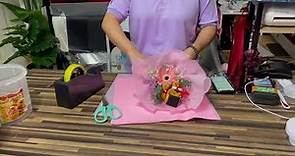 Graduation Bouquet | Wrapping techniques | 毕业小熊花束包装 ｜ Fresh flower bouquet | Singapore Huamama