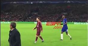 messi covered by Antonio Rüdiger in match