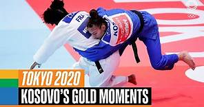 🇽🇰🥇Kosovo's gold medal moments at #Tokyo2020 | Anthems