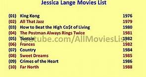 Jessica Lange Movies List