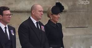 Zara and Mike Tindall Walk Hand in Hand Following Queen's Funeral at Westminster Abbey