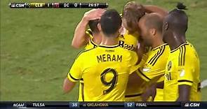 Ethan Finlay turns his marker and opens the scoring for Crew SC