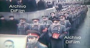 Alexei Kosygin funeral in Moscow - Leonid Brezhnev in ceremony 1980