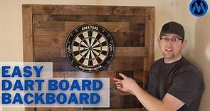 Super Easy DIY Dart Board Backboard