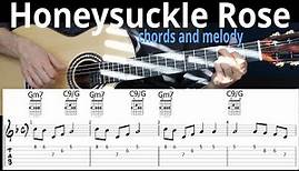 Honeysuckle Rose | Chords and Melody | Guitar Tab