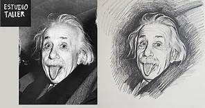 dibujando a Albert Einstein | Estudio Taller