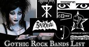 Gothic Rock Bands List! | Black Friday