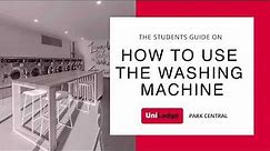 How to use the Washing Machine