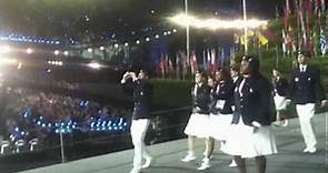 London 2012 Opening Ceremony: Team USA Entrance