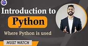 Lec-1: What is Python? Introduction to Python 🐍 | Why Python | Where Python is used..