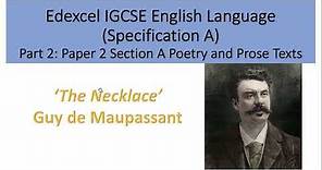 Analysis of 'The Necklace' by Guy de Maupassant