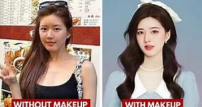 CHINESE ACTRESS WITH OPEN MOUTH MAKEUP AND WITHOUT MAKEUP | CHINESE ACTORS