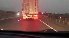 Semi-Truck Crashes After Refusing to Let Cars Pass