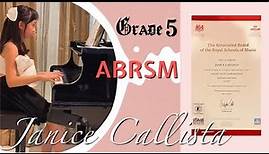 Janice Callista (age 10) ABRSM-(Associated Board of the Royal Schools of Music) “Grade 5 Piano”