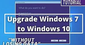 How to Upgrade Windows 7 to Windows 10 without Losing Data in 2022 for FREE | Step by Step Tutorial