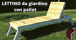 Come costruire un LETTINO DA GIARDINO CON I PALLET //fai da te_ How to make a Bed garden pallet DIY