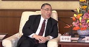 行政長官崔世安與廣州市委書記張碩輔在北京會面