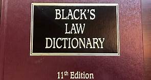 Black's Law Dictionary Definition