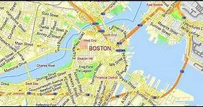 map of Boston Massachusetts