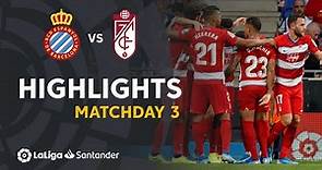 Highlights RCD Espanyol vs Granada CF (0-3)