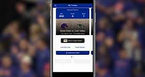 Boise State Athletics Access Your Digital Tickets 1