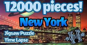 12000 piece Ravensburger puzzle time lapse