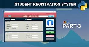 Student Registration System with Database Using Python | GUI Tkinter Project - Part 3