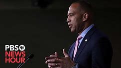 WATCH LIVE: Jeffries holds briefing after Congress unveils $1.2 trillion spending package