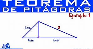 Teorema de Pitágoras | Ejercicio de práctica