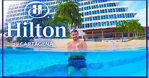 HILTON CARTAGENA 🏨🏖 | HOTEL EN COLOMBIA 🇨🇴 | PRECIOS 💰 | ROOM TOUR 🛏 | COMIDA 🍲 | CESARE 182