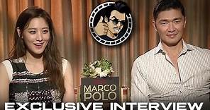 Claudia Kim and Rick Yune Interview - Netflix's Marco Polo (HD) 2014