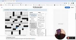 Washington Post Crossword: 1-3-24