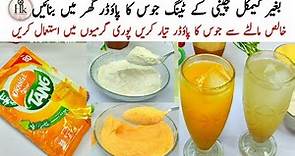 Ramadan Special | How To Make Sugar Free Tang Juice Powder At Home | Tang Premix Powder Recipe