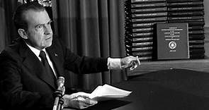 H. R. Haldeman briefs President Nixon on Leonard Bernstein's MASS