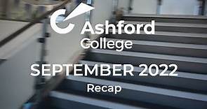Ashford College Recap - September 22