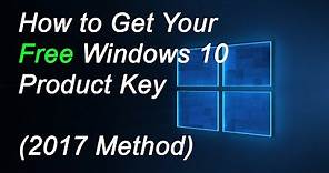 Get your FREE Windows 10 Product Key Easily!