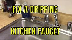 How to Fix or Repair a Single Handle Leaking or Dripping Kitchen Faucet