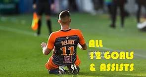 Andy delort - All 12 Goals & Assists - 2018/2019
