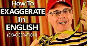 How to use Exaggerate and Exaggeration in English - Word meanings and grammar use