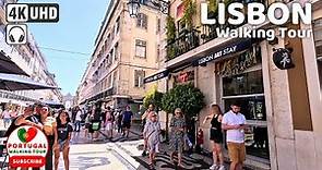 🇵🇹 [4K WALK] Full Walking Tour LISBON Portugal City Center - August 2023