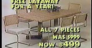 Harlem Furniture Commercial 1985