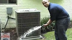John C Flood Home Air Conditioning Condenser Cleaning Video