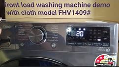 LIVE DEMO WITH CUSTOMER front load washing machine with cloth AND Tub CLEANING cycle