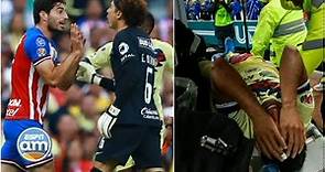 La lesión de Giovani dos Santos en el clásico América vs Chivas, la más aparatosa del 2019 | ESPN AM