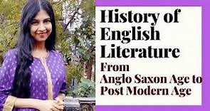 History of English Literature : All the Literary Ages explained