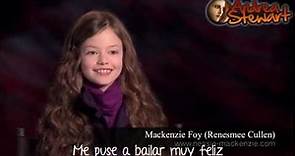 Interview - Mackenzie Foy talks about Twilight (Subtítulos Español - HD)