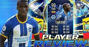 😮90 TEAM OF THE SEASON MOMENTS MOISES CAICEDO PLAYER REVIEW - FIFA 23 ULTIMATE TEAM