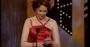 Harriet Harris wins 2002 Tony Award for Best Featured Actress in a Musical